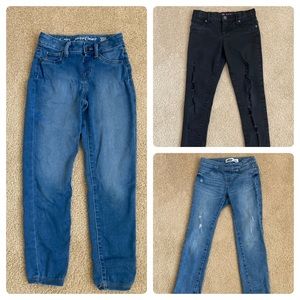 3 Pairs Girls Size 8 Jeans
